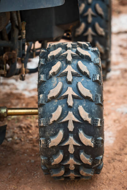 istock Detail wheel tire off ATV 857313012