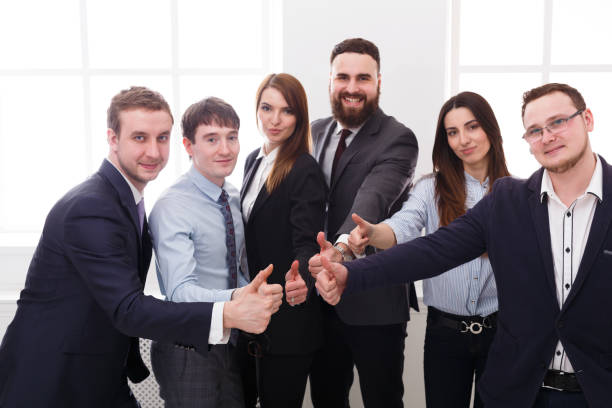 istock Succesful business team celebrate agreement in office 857313370