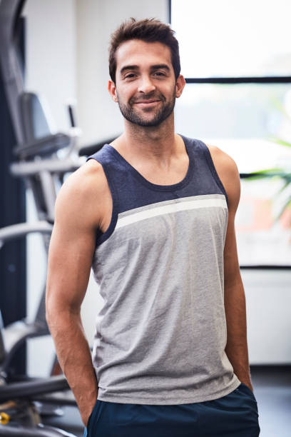 istock Confident dude in gym 857314860