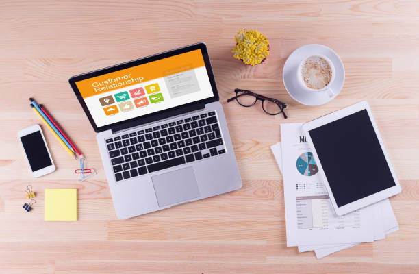 istock Business desk concept - Customer Relationship 857317772