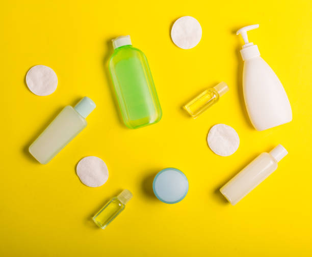 istock Cosmetics on a yellow background 857318226