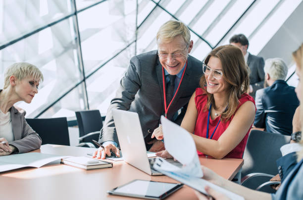 istock Business People on a Conference Event 857318884