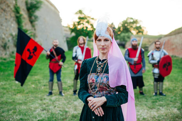 istock Dutch princess and honor guard in medieval times 857324906