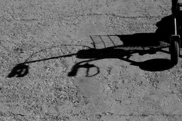 istock Shadow of a walker for the elderly 857327248