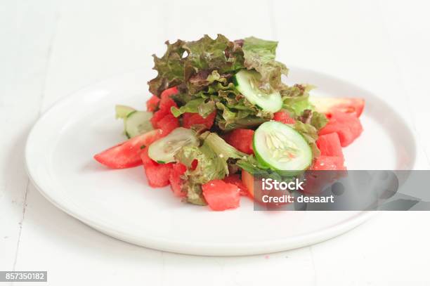 Fresh Green Salad Stock Photo - Download Image Now - Appetizer, Cabbage, Close-up