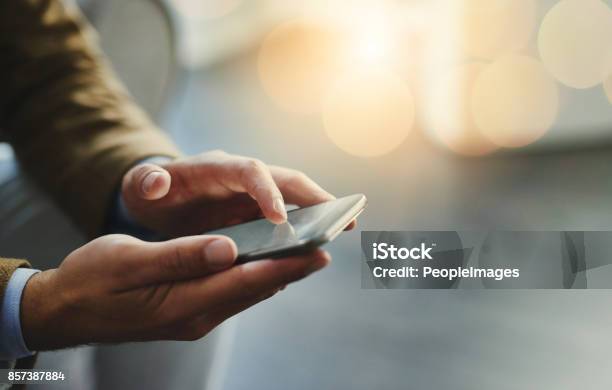 Wireless Is The Way To Go Stock Photo - Download Image Now - Mobile Phone, Hand, Portable Information Device