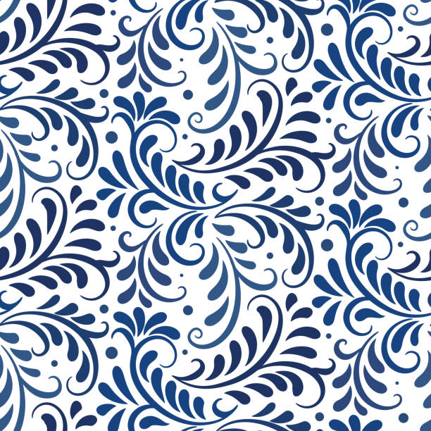 illustrazioni stock, clip art, cartoni animati e icone di tendenza di ornamento vettoriale motivo senza cuciture. sfondo ornato floreale - ornamental pattern