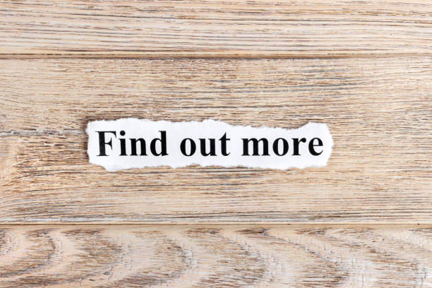 istock Find out more text on paper. Word Find out more on torn paper. Concept Image 857393312