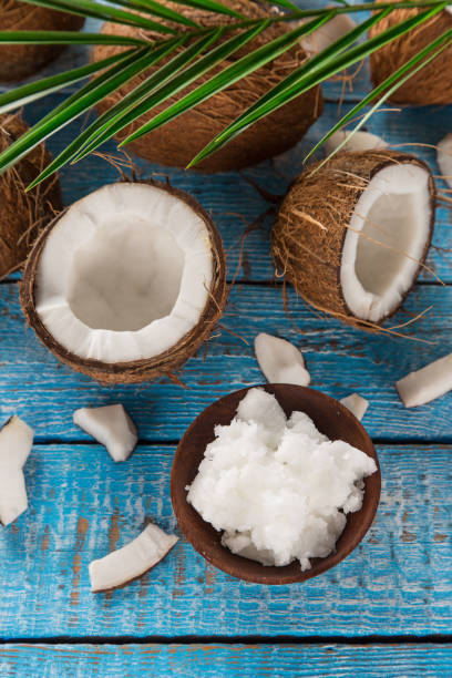 close up of a coconuts