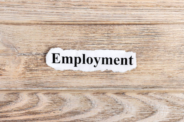 istock EMPLOYMENT text on paper. Word EMPLOYMENT on torn paper. Concept Image 857401778