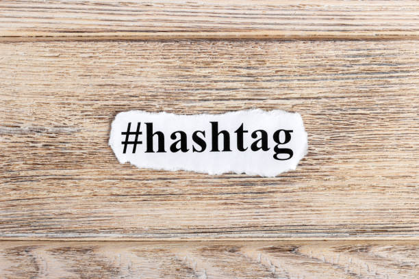 istock Hashtag text on paper. Word Hashtag on torn paper. Concept Image 857401974