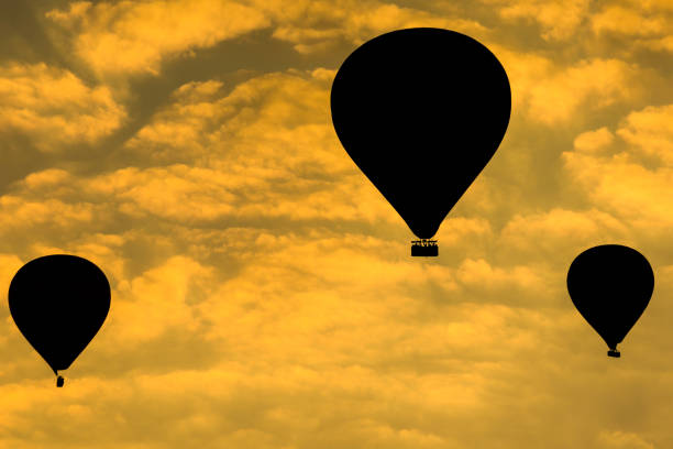 Cappadocia Hot Air Balloons with unrecognizable people.