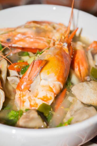 istock Tom yum koong thaifood. 857402690