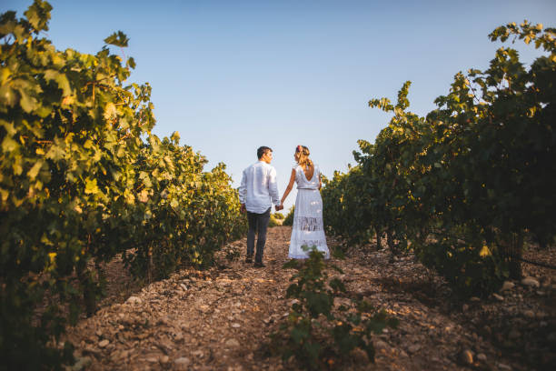 istock Couple in alternative wedding style 857404494