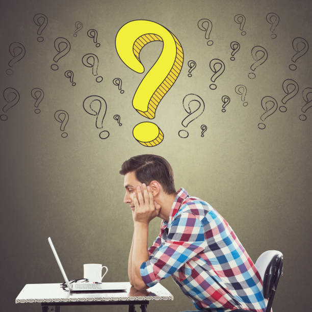 istock Upset man looking at laptop 857406912