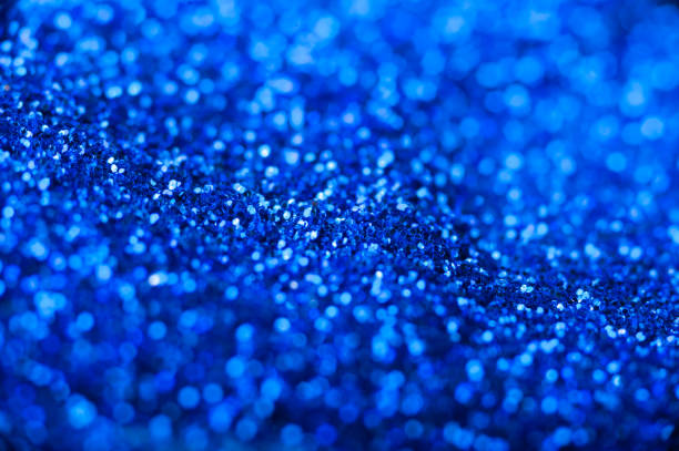 istock Blue bokeh glitter texture. Shallow depth of field 857410706