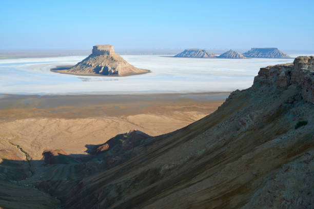 istock On the Ustyurt Plateau. Karyndzharyk hollow. 857415972