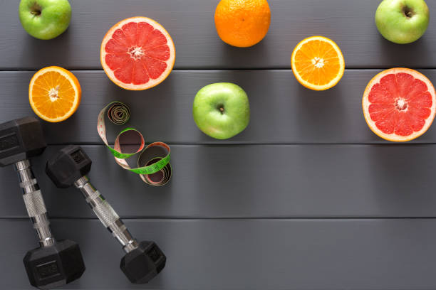 istock Healthy eating and slimming background copy space 857416432