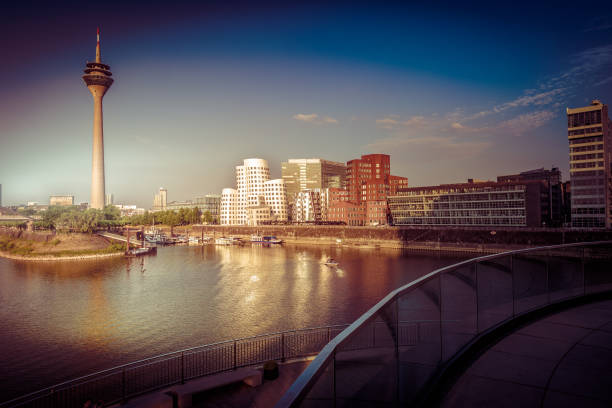 istock Looking at Media Harbor at Rhine-River in Dusseldorf in Germany 857421926