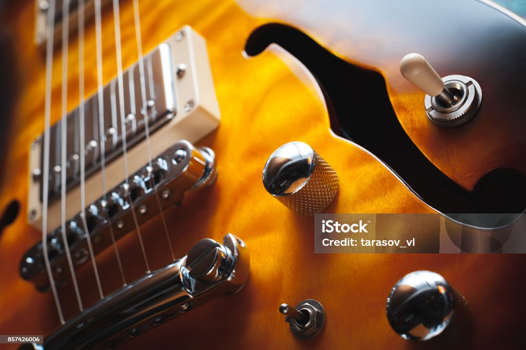 electric guitar close up Electric Guitar Stock Photo