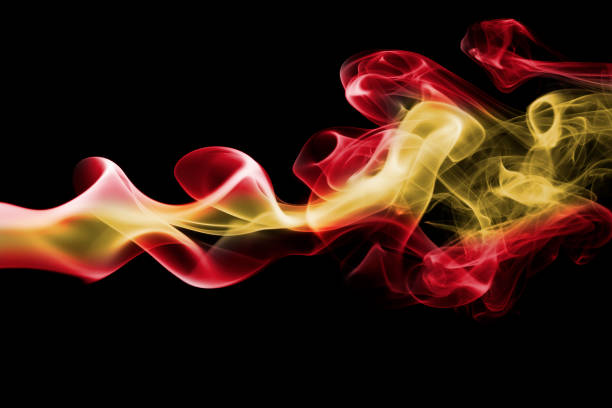istock Spain national smoke flag 857431044