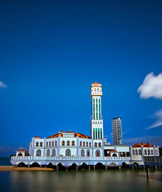 istock Floating mosque in Penang with soft focus effect due to long exposure technique 857433612