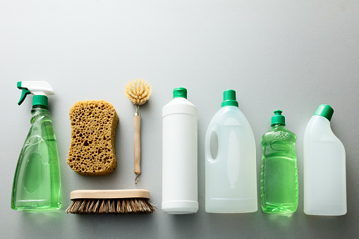 Cleaning: Green Cleaning Products Still Life