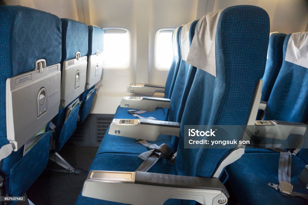 Airplane seat Airplane Stock Photo