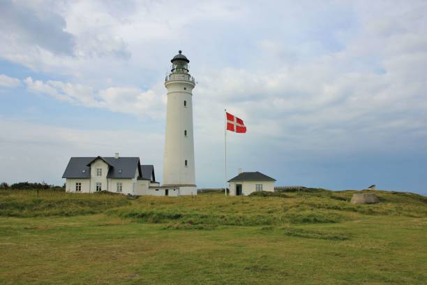 istock Old lighthouse in Hirtshals, Denmark. 857441282