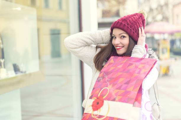 Woman with shopping bags