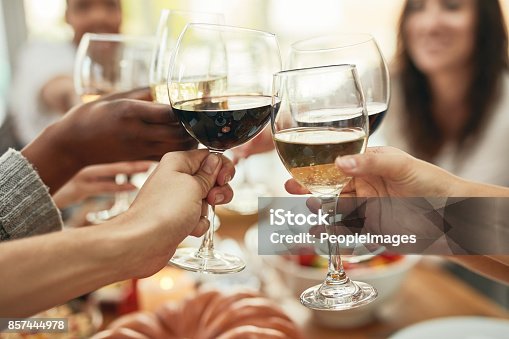 istock Wine a little, laugh a lot 857444978