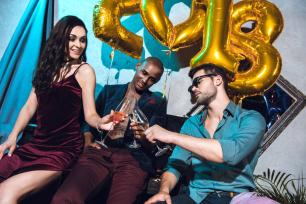 istock friends celebrating new year 857451052