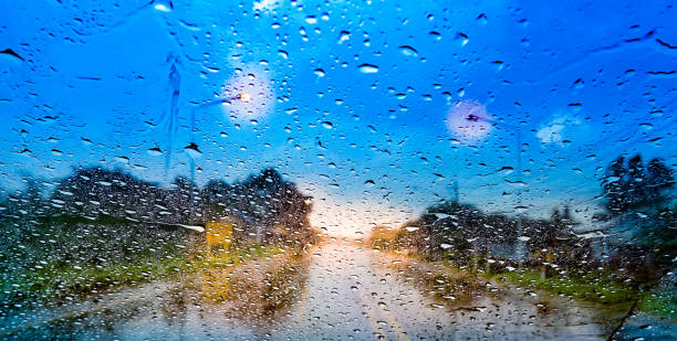istock The beautiful water drop and raindrop on grass car on sunset 857451228