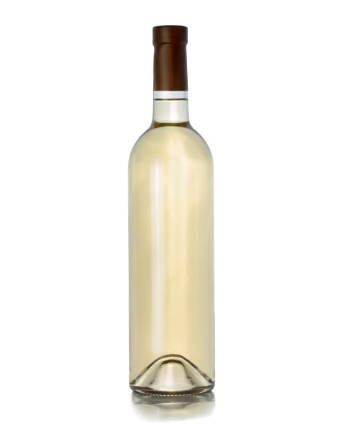 istock transparent bottle of white wine on a white background 857457554