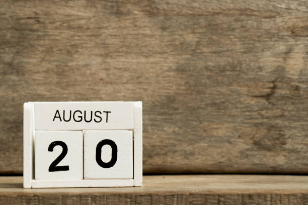 istock White block calendar present date 20 and month October on wood background (World osteoporosis and world statistics day) 857464244