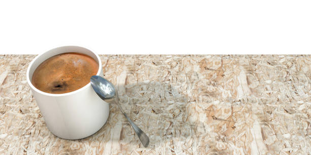 coffee cup on wooden table