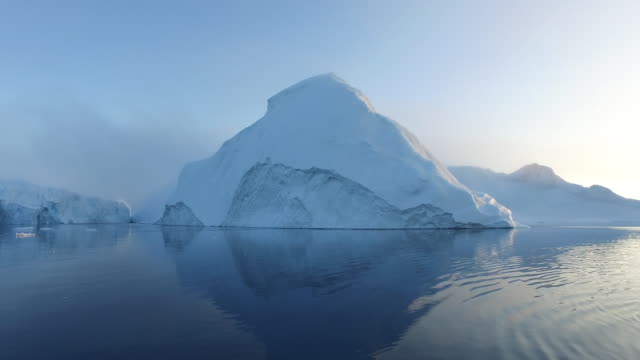 Icebergs on Arctic Ocean in Greenland