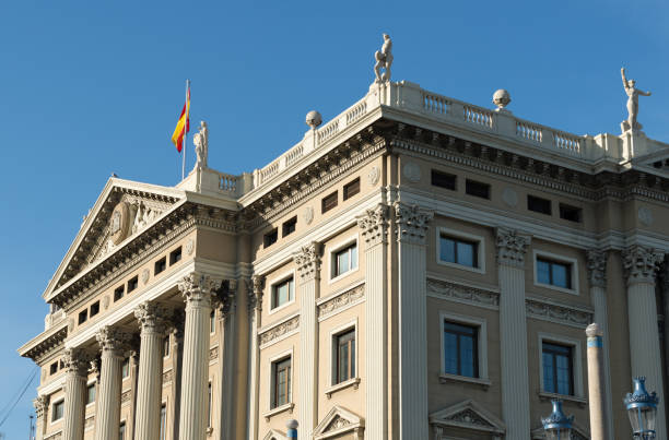 istock Military government building barcelona 857493832