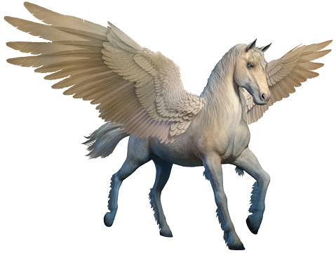Pegasus 3D illustration