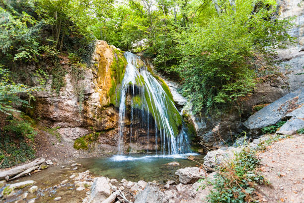istock Ulu-Uzen river with Djur-djur waterfall in Crimea 857494204