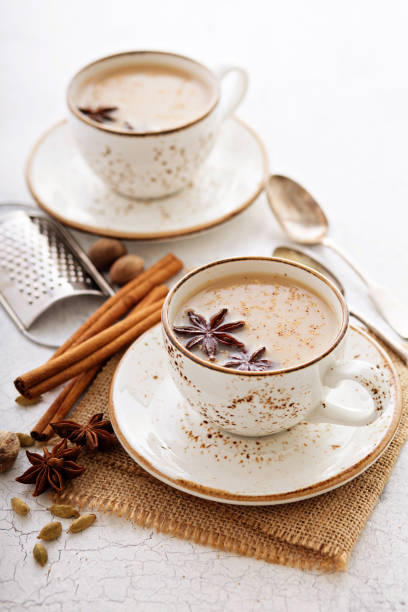 istock Masala tea in cup with winter spices 857500840