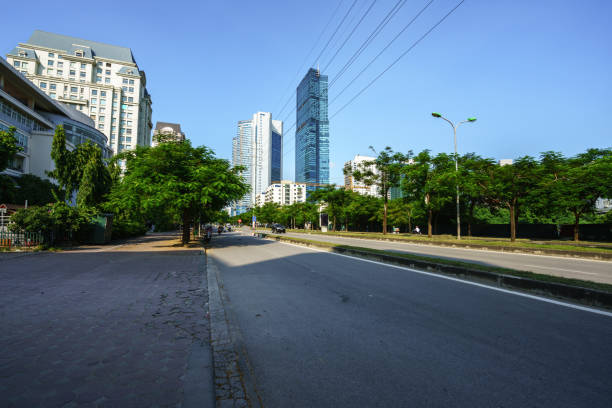 istock Road and buildings at Hanoi city 857501244