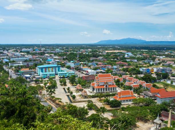 istock Aerial : Downtown Prachuarp Kiri Khan Province , Thailand . 857501390