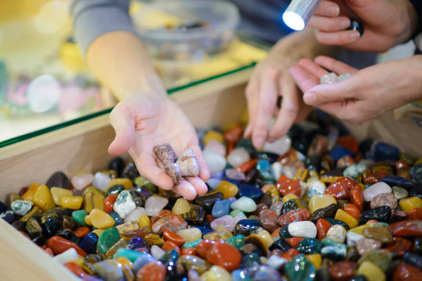 istock Semiprecious of stones the polished 857505754