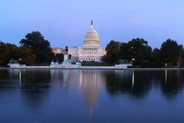 istock The United States capitol builing on evening. 857514552