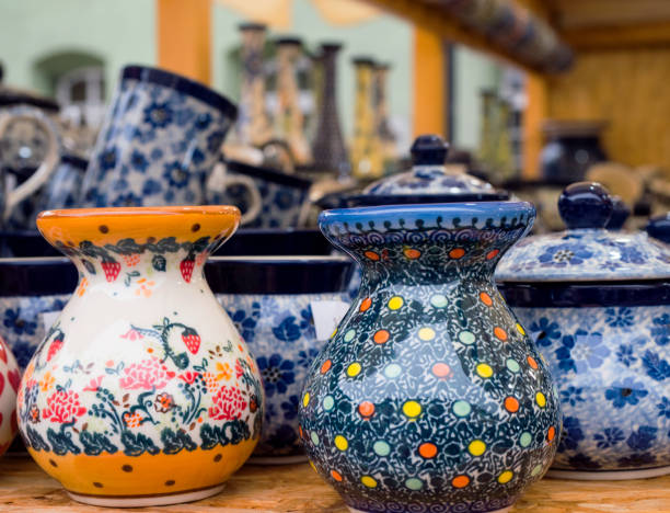 istock Ceramic dishes and ornaments are beautifully decorated 857518494