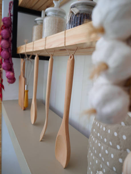 istock Wooden spatula hanging 857530016