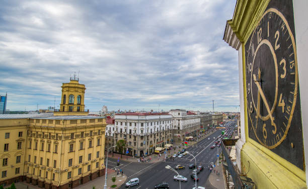 istock Belarus. Minsk. City tower. Closeup. 857537090