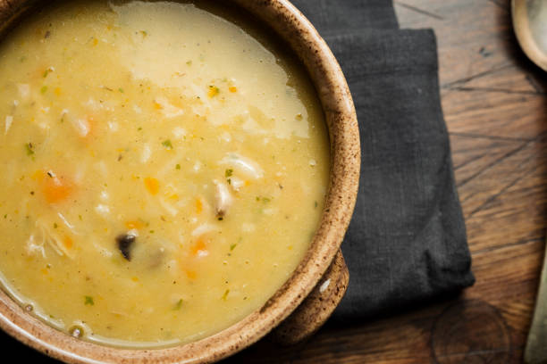 istock bowl of Chicken and Vegetable soup. 857537342