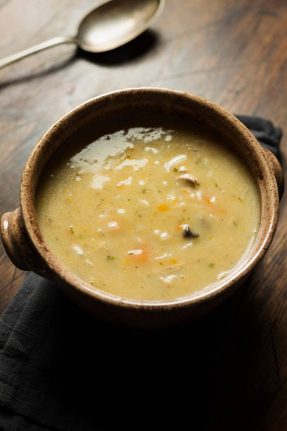istock bowl of Chicken and Vegetable soup. 857537344